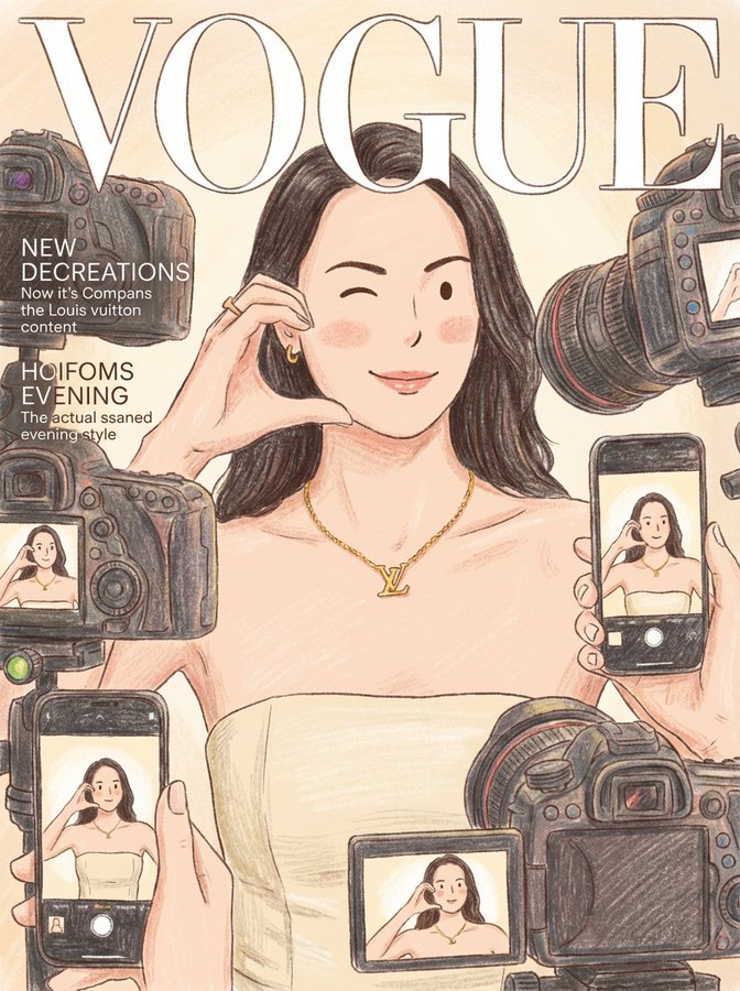 杂志配有儿童绘画作品